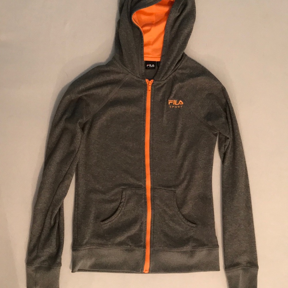 FILA Sport grey hooded jacket.